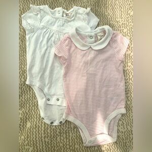 OshKosh bundle of 2 baby girl onesies. 6M